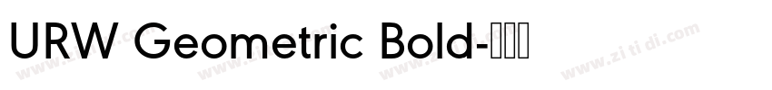 URW Geometric Bold字体转换